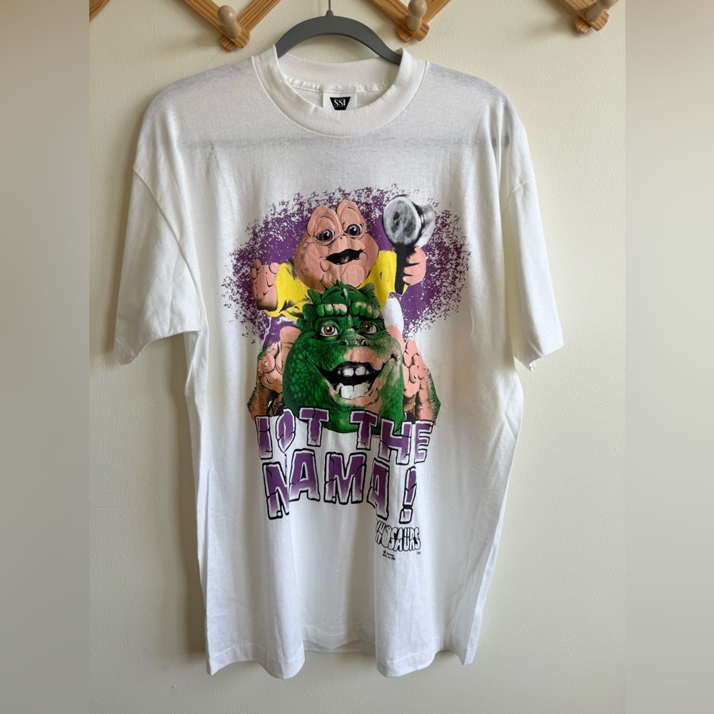 Vintage SSI Not The Mama Dinosaurs Single Stitch L Made In USA